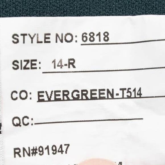 After Six Evergreen Elegant Chiffon Bridesmaid Dress 6818 T-514 Size 14R - Picture 9 of 16
